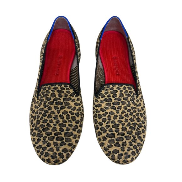 Rothy's The Loafer Little Cat Leopard Animal Print Ballet Flats women's size 9.5 - Picture 2 of 9